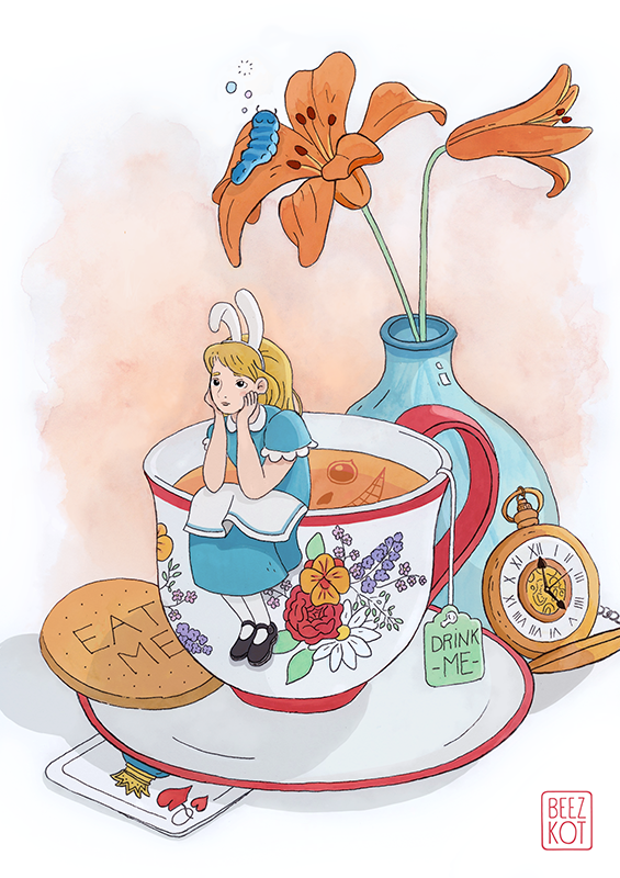Illustration Alice in Wonderland